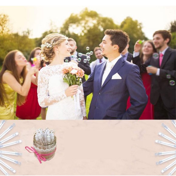 100 Heart bubble wand tubes - Picture 5 of 5